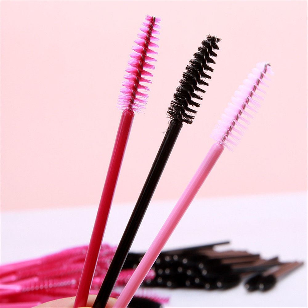 Lot of 50 Disposable Eyelash Extension Brush Mascara Wands Applicators Makeup