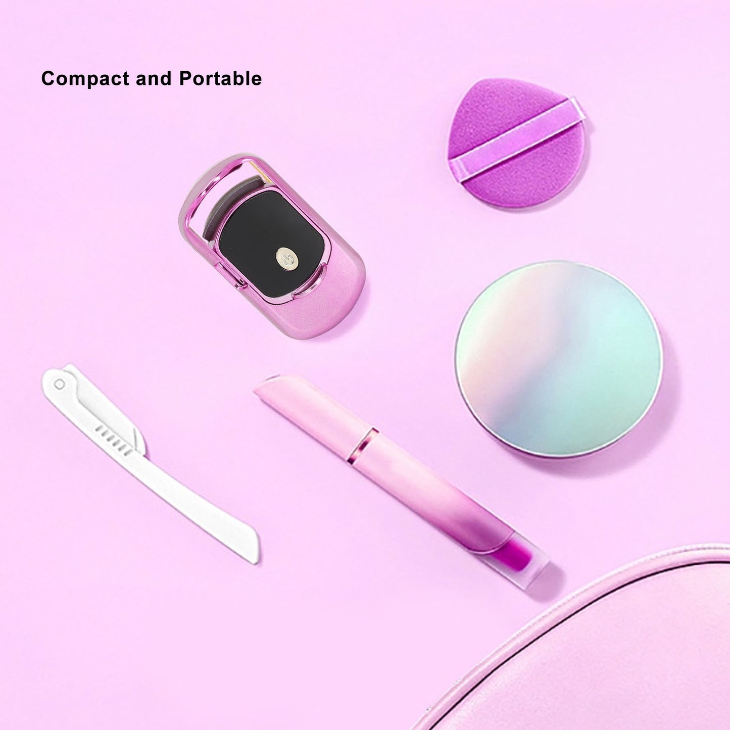 Heated Electric Eyelash Curler USB Charging Rechargeable Curly Lash Curler F WPD