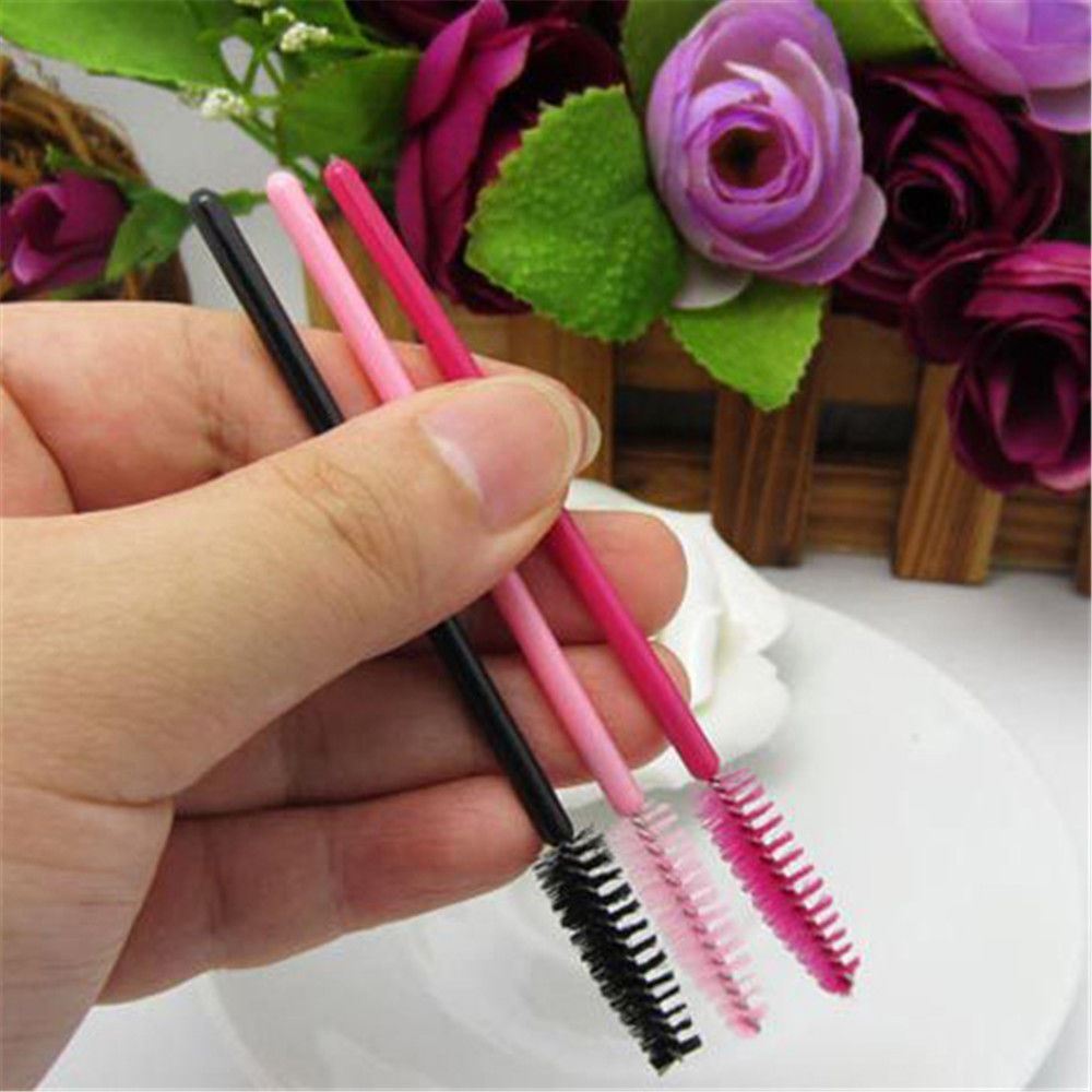 Lot of 50 Disposable Eyelash Extension Brush Mascara Wands Applicators Makeup