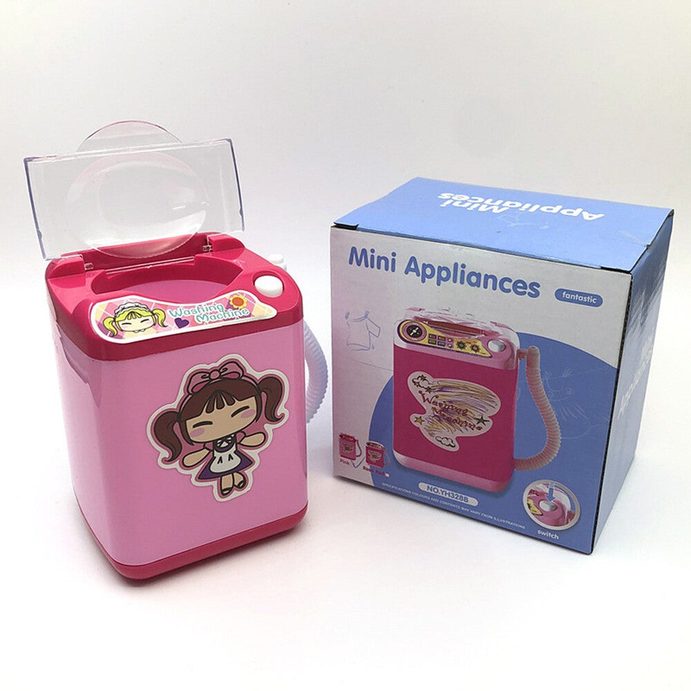 US Makeup Brush Sponge Blender Washing Machine Girl Kid Toy Cleaner Mini Washer
