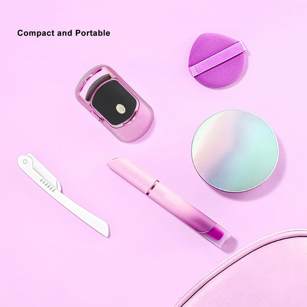 Heated Electric Eyelash Curler USB Charging Rechargeable Curly Lash Curler F WPD